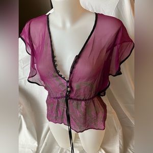 Kenar shire blouse purple floral shirt!